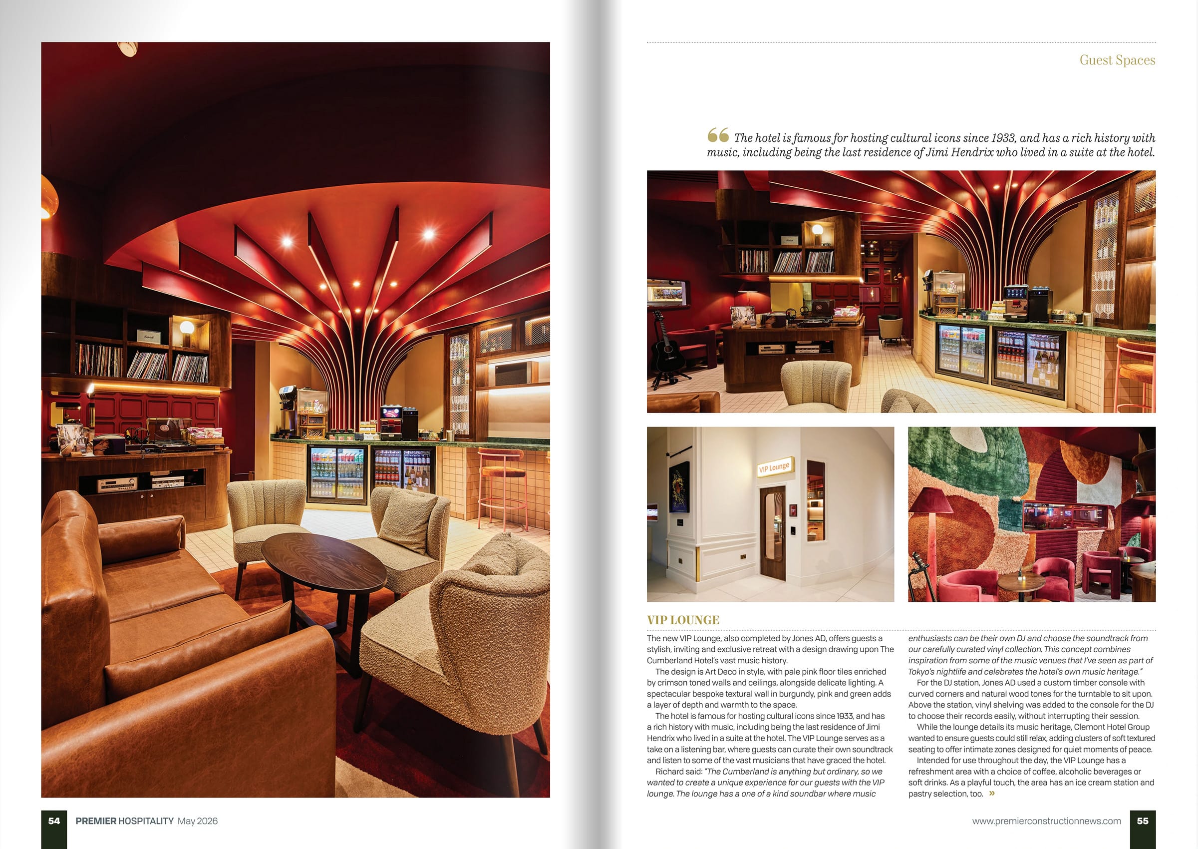 Our Cumberland Hotel Projects Featured in Premier Hospitality